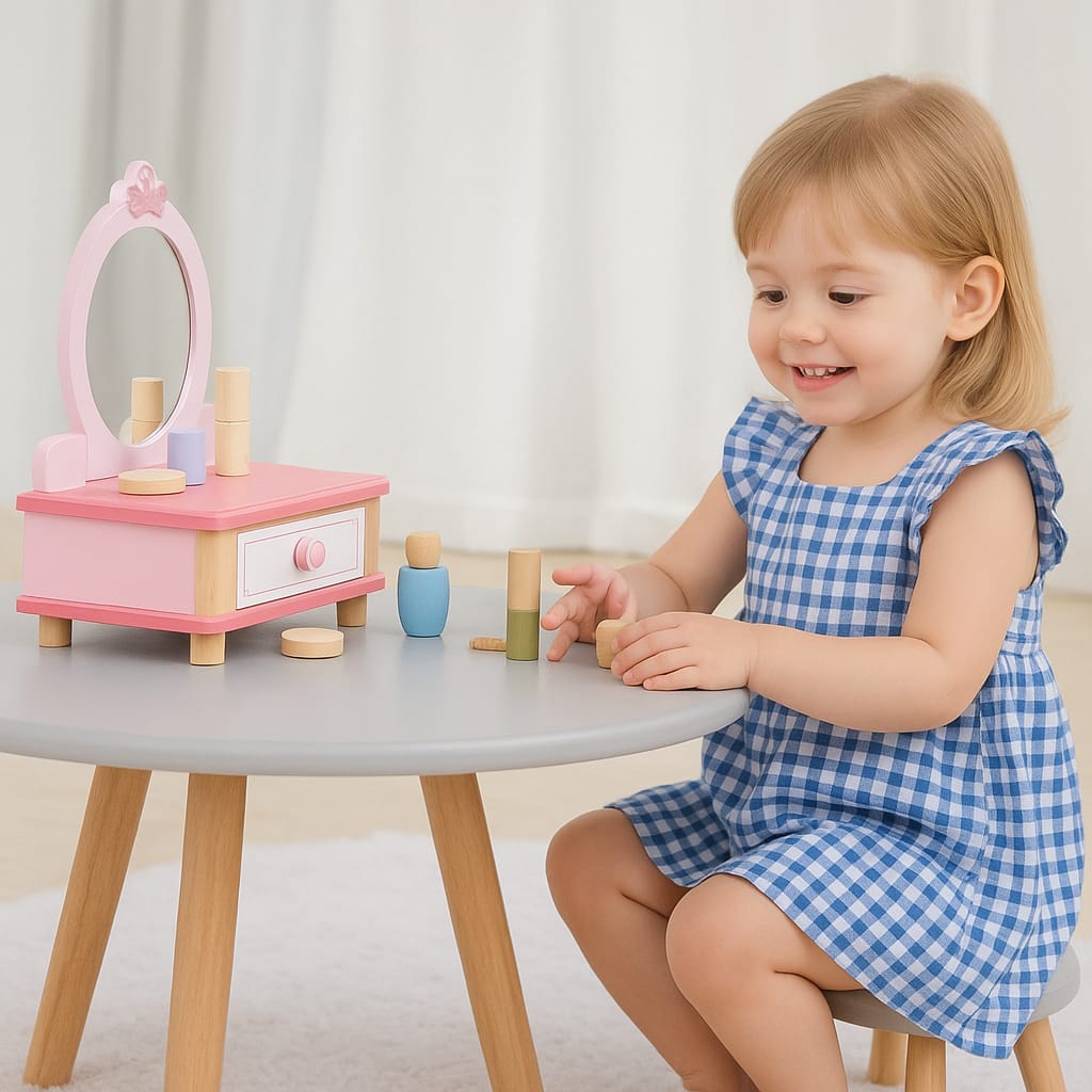 Set Trucco in Legno – Gioco Educativo Principesse Montessori