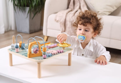 PolarB Tavolo Attività Montessori in Legno – Multiattività Educativa