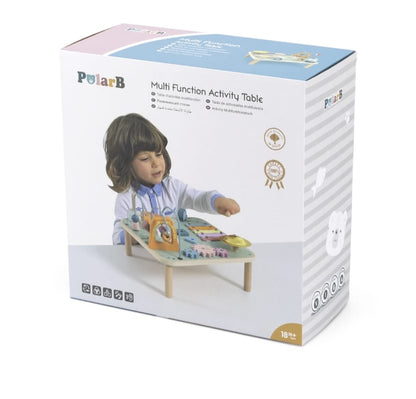PolarB Tavolo Attività Montessori in Legno – Multiattività Educativa