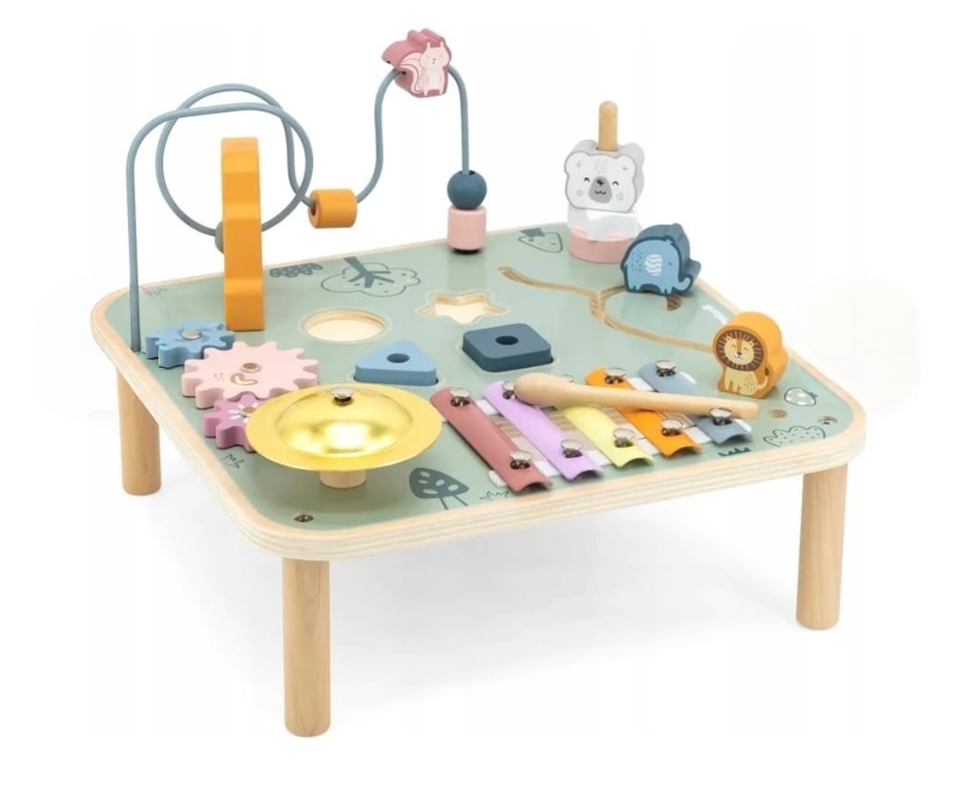 PolarB Tavolo Attività Montessori in Legno – Multiattività Educativa