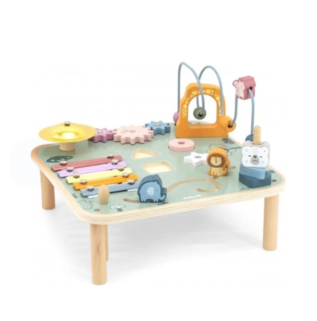 PolarB Tavolo Attività Montessori in Legno – Multiattività Educativa