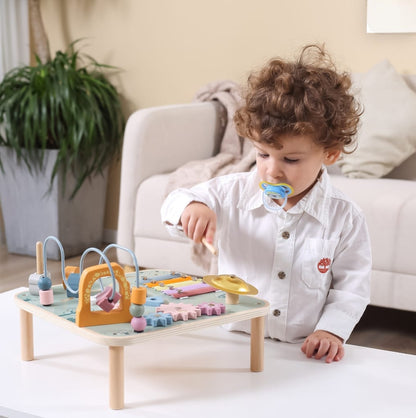 PolarB Tavolo Attività Montessori in Legno – Multiattività Educativa