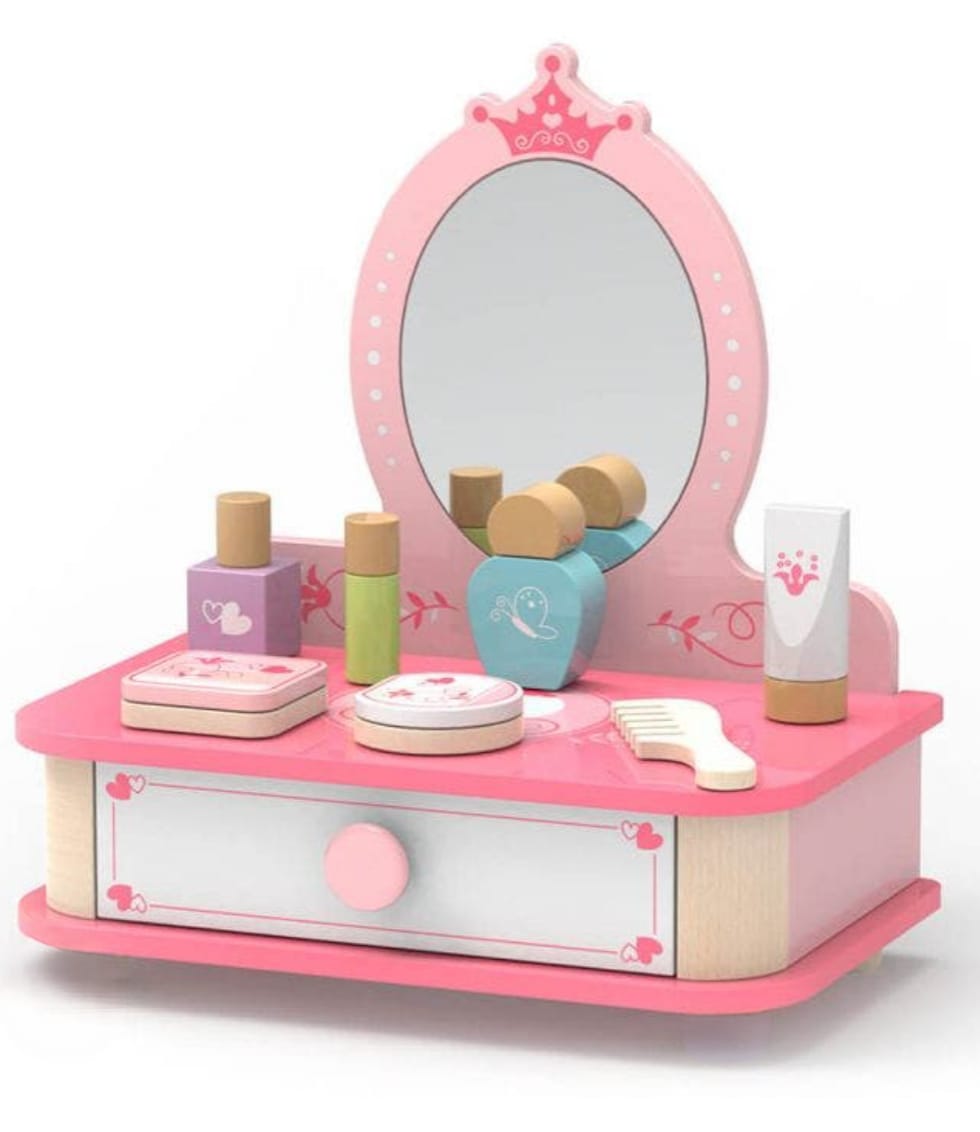 Set Trucco in Legno – Gioco Educativo Principesse Montessori