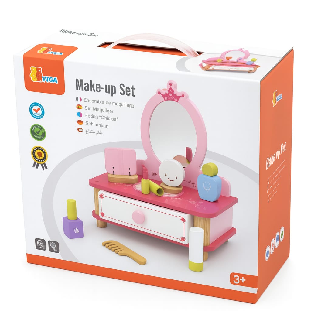 Set Trucco in Legno – Gioco Educativo Principesse Montessori