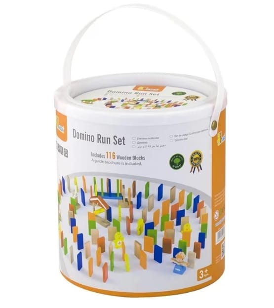 VIGA Domino Educativo in Legno – 116 Pezzi Montessori