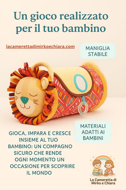 LUDI Lion Roller – Cilindro Gonfiabile Sensoriale 6+ Mesi